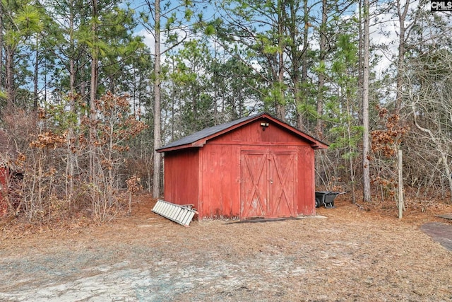 view of outdoor structure