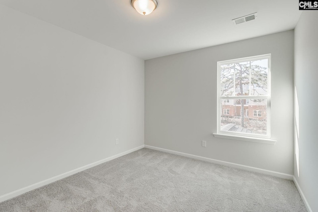 empty room with light carpet