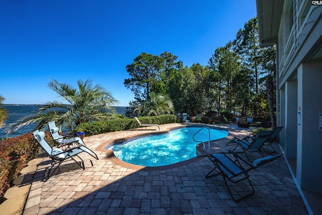 view of pool with a patio area