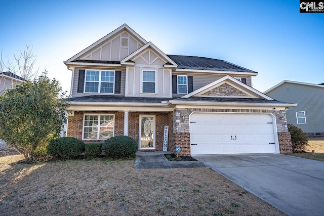 view of front of house featuring a garage