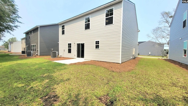 1706 Canopy Dr # 37, Sumter, SC 29150 - rear view of house featuring a yard, a patio, and central air condition unit