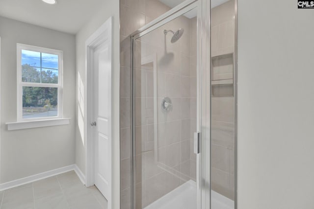 bathroom with walk in shower