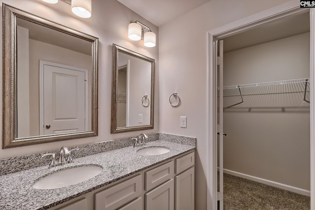 bathroom with vanity