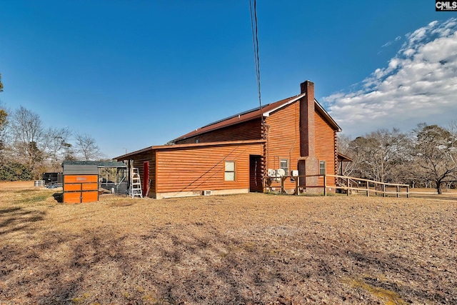 view of rear view of property