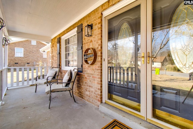 exterior space featuring a porch