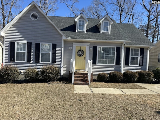 view of new england style home