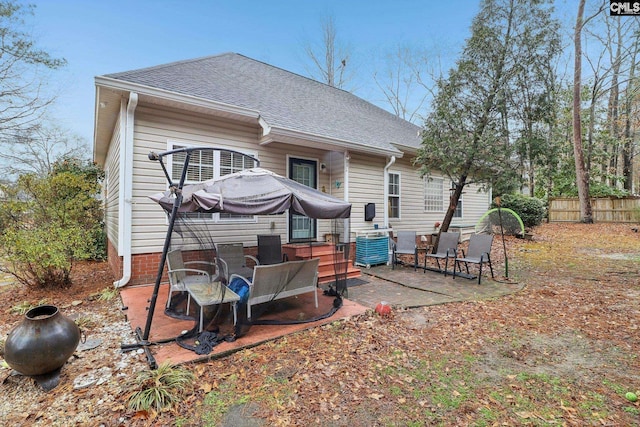 rear view of house featuring a patio area