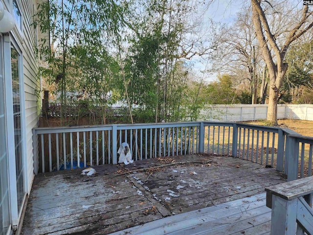 view of wooden terrace