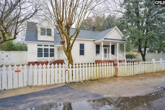 view of front of home