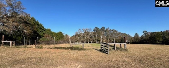 view of yard featuring a rural view