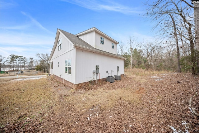 view of property exterior featuring cooling unit