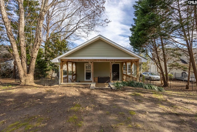 view of bungalow-style house