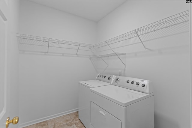 laundry room featuring washer and dryer