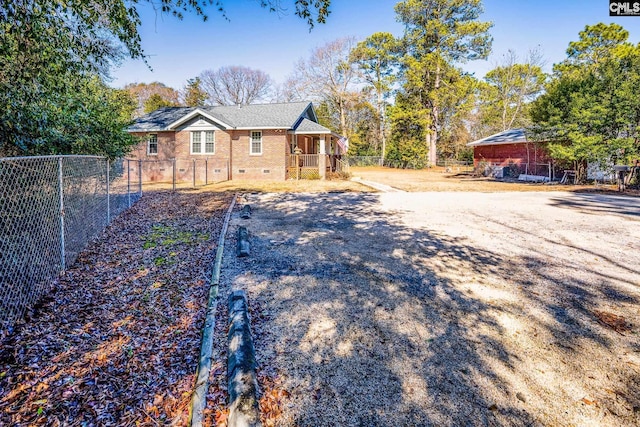 view of front of property