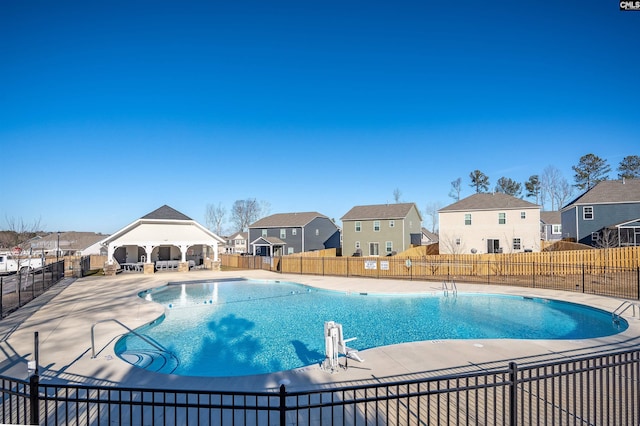 view of pool with a patio