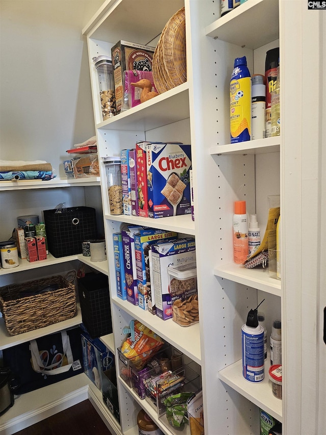 view of pantry