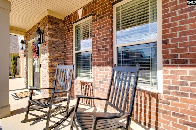 view of patio / terrace featuring covered porch