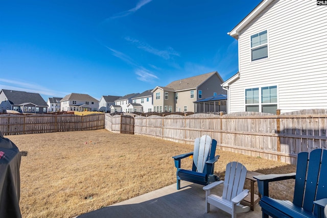 view of yard with a patio