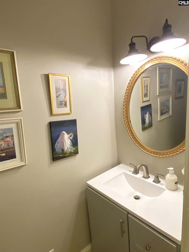 bathroom featuring vanity