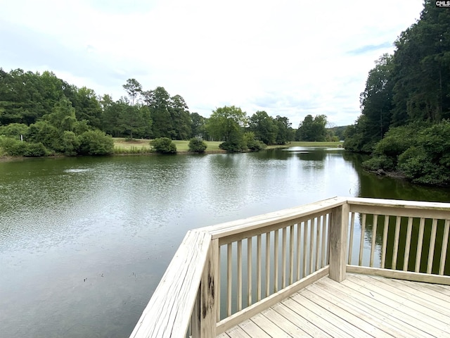 exterior space featuring a water view