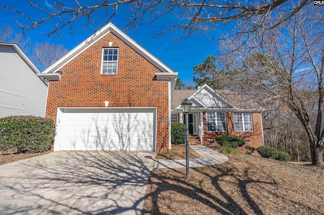 front facade featuring a garage