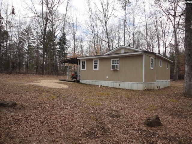 view of home's exterior