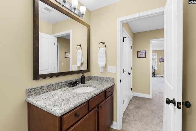 bathroom with vanity