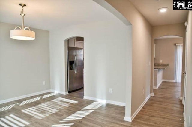 interior space with wood-type flooring