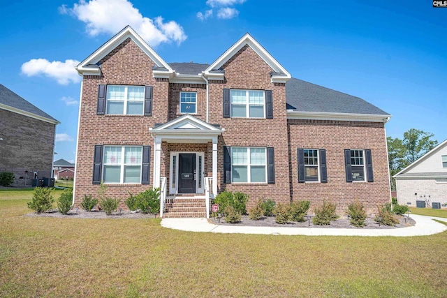 view of front of property with a front yard