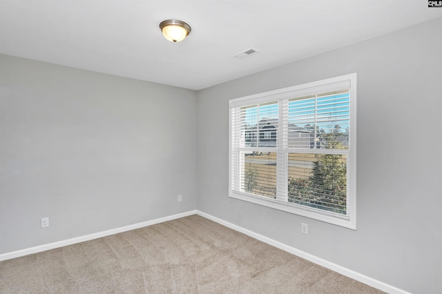 view of carpeted empty room