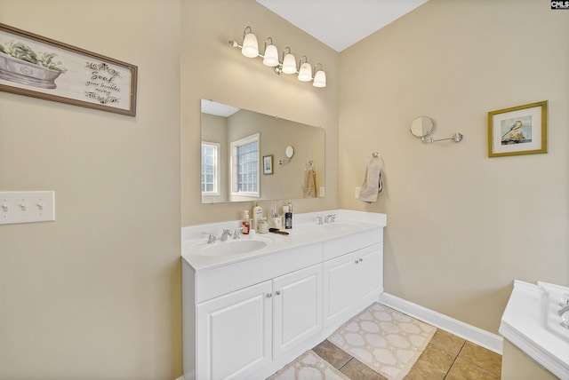 bathroom featuring vanity