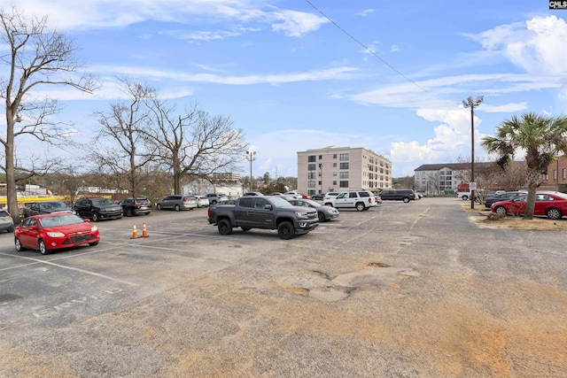 view of parking / parking lot