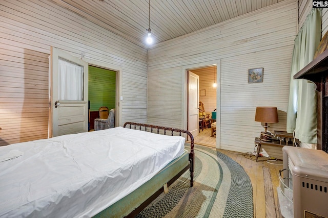 bedroom featuring light wood-type flooring