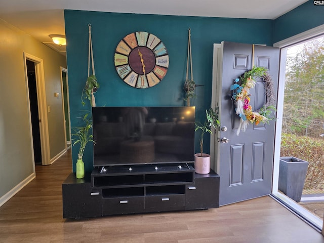 interior space featuring hardwood / wood-style floors