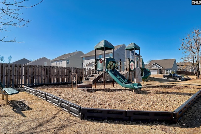 view of jungle gym