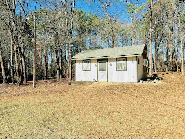 view of outbuilding with an outdoor structure