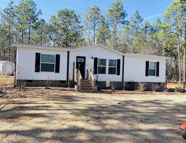 view of manufactured / mobile home