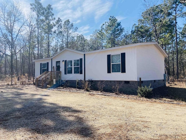 view of manufactured / mobile home