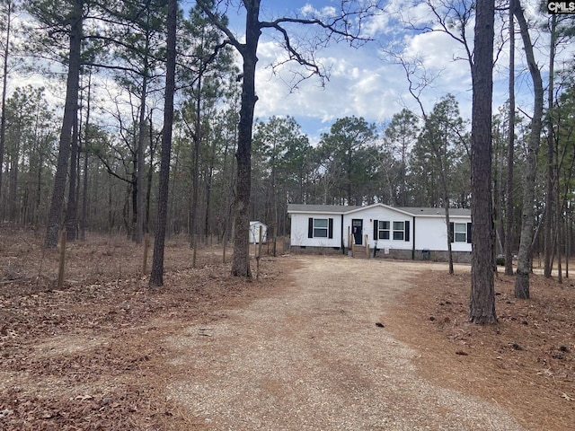 view of front of home