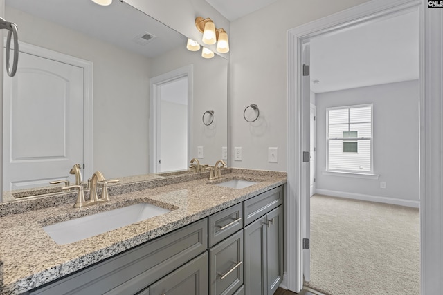 bathroom featuring vanity