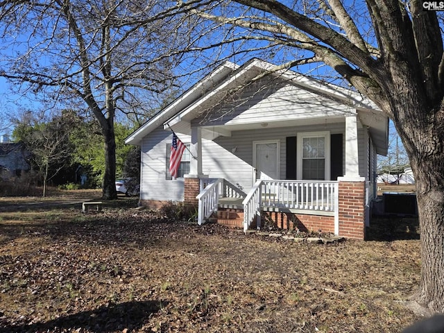 bungalow-style house with a porch