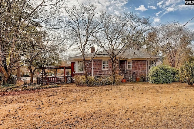 view of front of home