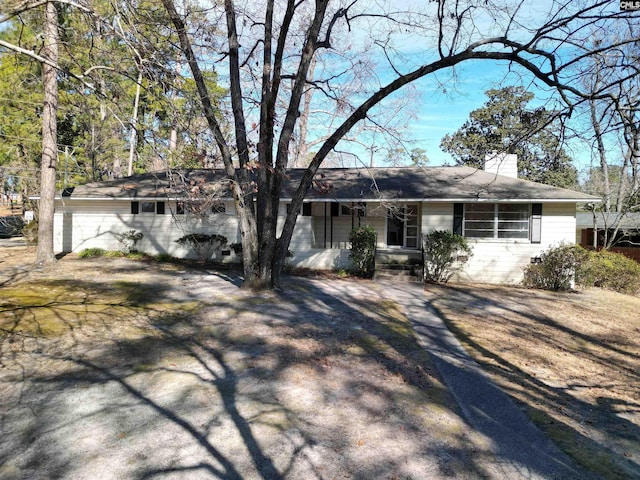 view of ranch-style house