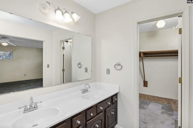 bathroom with vanity