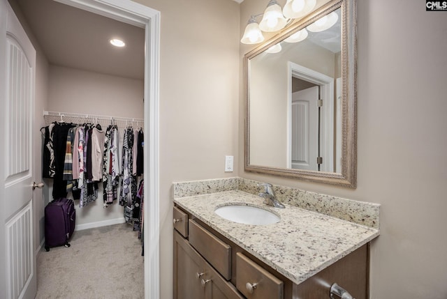 bathroom with vanity