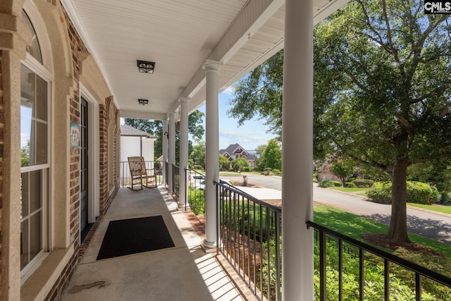 balcony with a porch