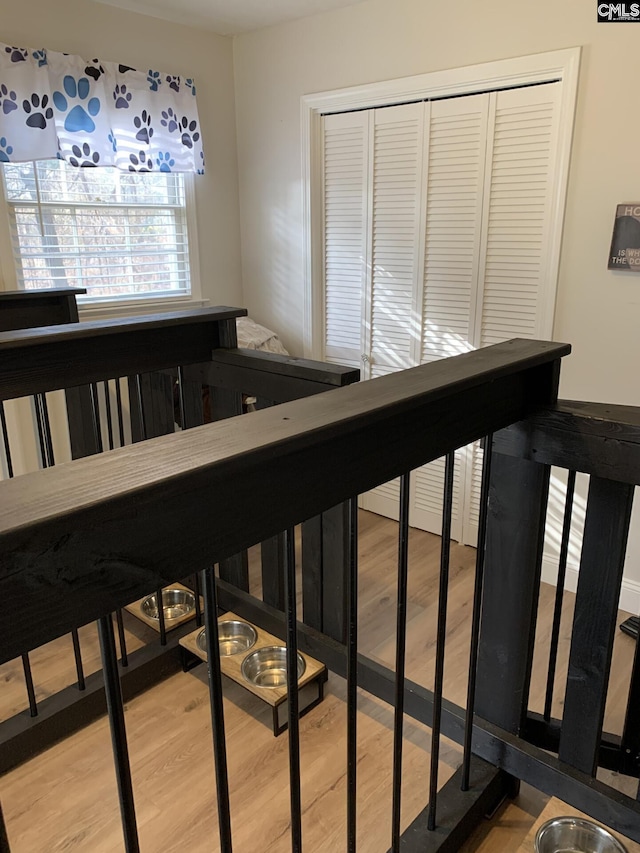 interior space featuring hardwood / wood-style flooring