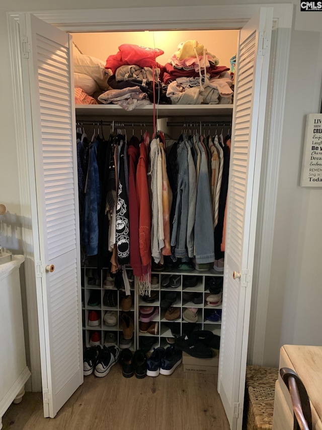 view of closet