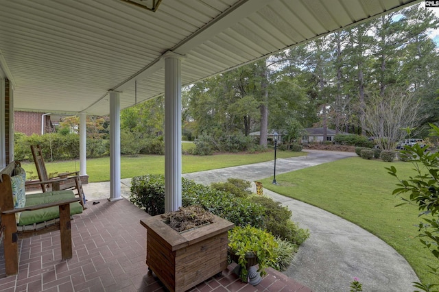 view of patio / terrace featuring a porch