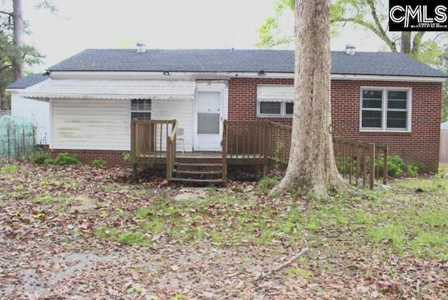 view of rear view of house